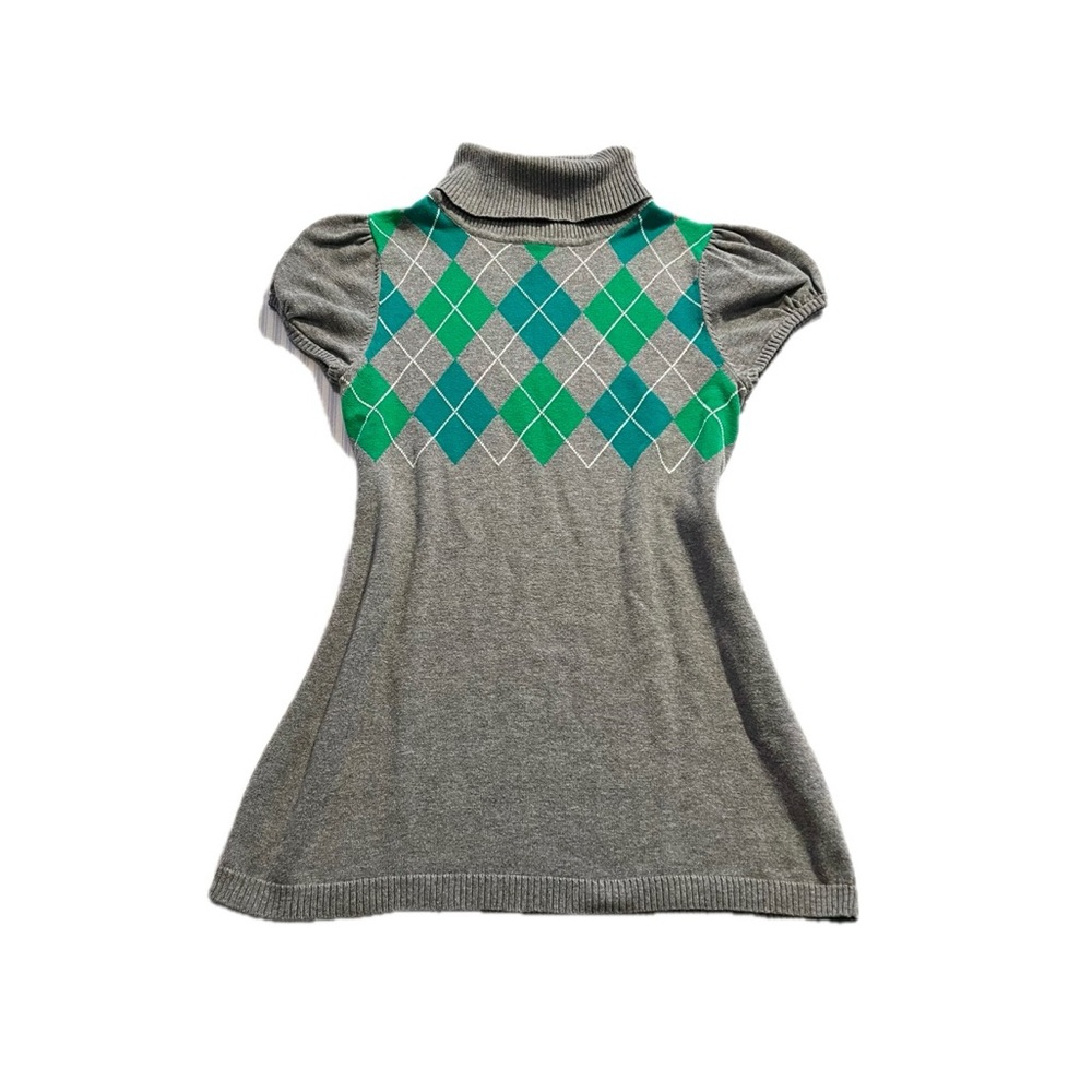 vtg y2k Body Central argyle print turtleneck sweater top